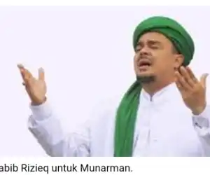 Doa Habib Rizieq untuk Munarman