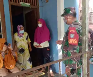 Babinsa di Aceh Jaya Sosialisasi Protokol Kesehatan