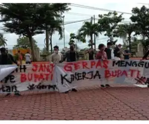 Gerpas Geruduk Kantor Bupati Aceh Selatan dengan sejumlah Tuntutan