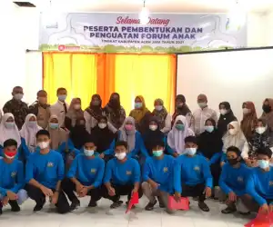 Forum Anak Aceh Jaya dilatih Sebagai Pelopor dan Pelapor
