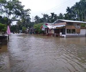 Kembali, Ratusan Rumah Warga dan Sekolah di Aceh Jaya Terendam Banjir
