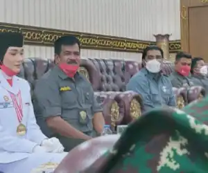 HM Jamin Idham, Jamu Anggota Paskibraka Asal Nagan di Pendopo