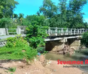 Erosi Krueng Manggeng Mengganas, Abutmen Jembatan Terancam
