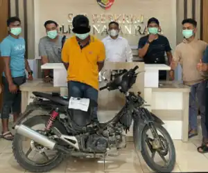 Diduga Maling Motor, Seorang Pria Diciduk Polres Nagan Raya