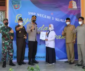 Bupati dan Unsur Forkopimda Tinjau Vaksinasi Akabri 98