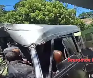 Truk Fuso Kontra L300 di Abdya, Sopir dan Penumpang Kritis