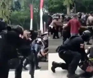 Viral! Mahasiswa Dibanting ke Trotoar, Netizen: Langsung Kabur