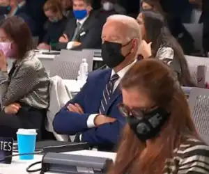 Terekam Kamera, Presiden AS Joe Biden Tidur di KTT COP26