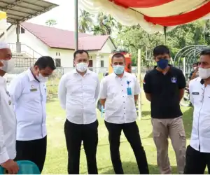 Sehari Jelang Pencoblosan, Bupati Nagan Raya Tinjau Kesiapan TPS