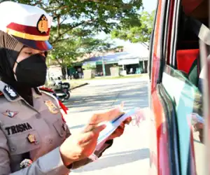 Satlantas dan Dishub Periksa Kelaikan Angkutan Umum