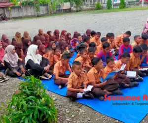 Siswa Baca Al Quran, Yasin dan Asmaul Husna Sebelum Masuk Kelas