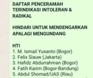 Kemenag RI: Kami Tak Pernah Terbitkan Daftar Nama Itu