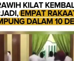 Duh! Tarawih Super Kilat: 10 Detik Empat Rakaat