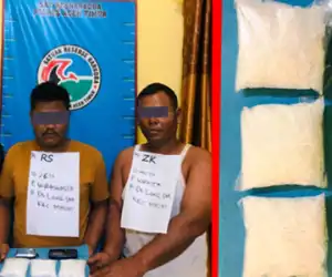 Lima Pelaku dan Barang Bukti Sabu Diamankan