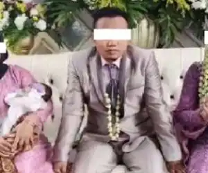 Perempuan Ini Dampingi Suami Menikah Lagi
