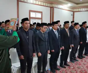 Diakhir Masa Tugas, Jamin Idham Lantik Enam Kepala Dinas