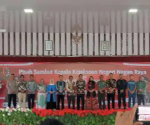 Pisah Sambut Kajari Nagan Raya dari Muib ke Djaka Bagus Wibisana