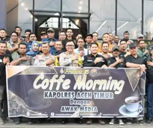 Bangun Sinergisitas, Kapolres Ngopi Bareng Wartawan