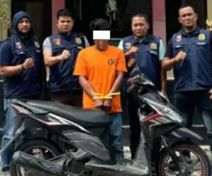 1x24 Jam, Pelaku Curanmor Ditangkap Tim SatReskrim Polres Nagan Raya