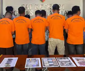 Di Nagan Raya, Tujuh Pelaku Judi “Peulet Manok” Diciduk Polisi