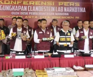 Pabrik Narkoba Senilai 1,5 Triliun Digerebek Bareskrim Polri