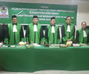 Sidang Penyelesaian Ganti Rugi Keuangan Daerah Aceh Singkil Dimulai