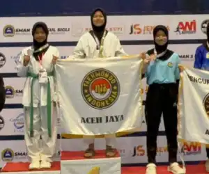 Teakwondo Aceh Jaya Borong Mendali Aceh Stundent Championship 2025