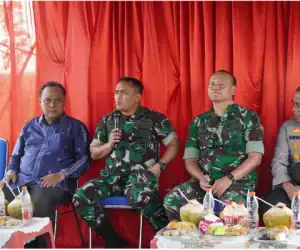 Sekda dan Kadis Pertanian Aceh jaya Dampingi Aster Kodam IM Tinjau Serapan Gabah