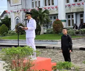 Pimpin Upacara HUT Otonomi Daerah, Ini Pesan Wabup Aceh Jaya