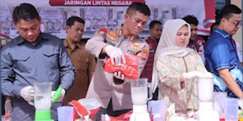 13.9 Kg Sabu dan 9.3 Kilogram Ganja Kering Dimusnahkan Polres Langsa