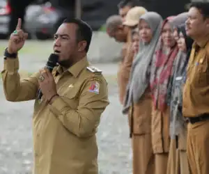 Pimpin Apel Pagi di RSUD-SIM, Wakil Bupati Soroti Kualitas Pelayanan