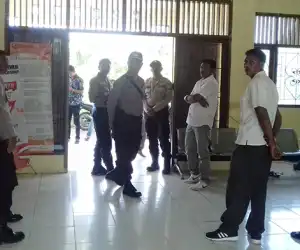 Aparat Kepolisian Abdya Kawal Pleno Rekapitulasi Suara di Lembah Sabil