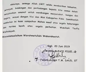 Ada Bubuhan Stempel Gubernur di LKPJ Bupati Pidie, Ini Kata Wabup