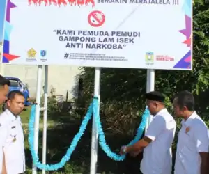 Satgas Pageu Gampong Anti Narkoba di Kukuhkan