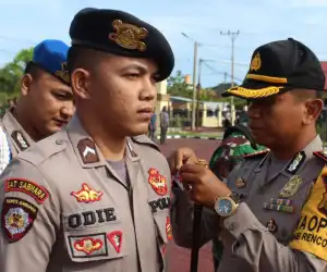 Hadapi Pemilu 2019, Polres Aceh Jaya Gelar Apel Pasukan