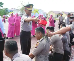 Puluhan Personel Polres Aceh Jaya Naik Pangkat Satu Tingkat