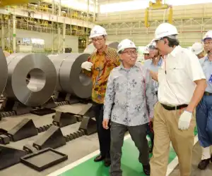 Industri Baja Otomotif Senilai USD 300 Juta Beroperasi di Cilegon