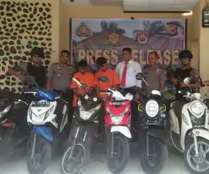 Polres Nagan Bongkar Pencurian Sepeda Motor Antar Kabupaten