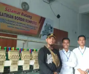 Dua Pemuda Desa Penanggalan Subulussalam Ikuti Pelatihan Bordir Komputer