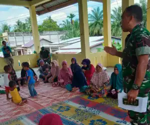 Cegah Kenakalan Remaja, Danposramil Tripa Makmur Adakan Penyuluhan