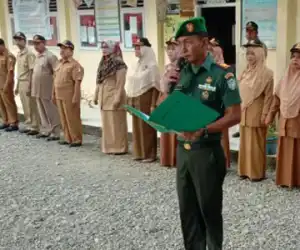 Jadi Irup di SMP-N 2, Ini Kata Danramil 08 Kuala, Kapten Inf Mahmud