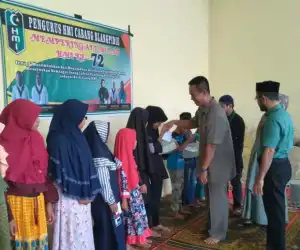 Di Milad Ke 72, HMI Cabang Blang Pidie Santuni Anak Yatim