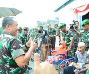 Pangdam IM dan Danrem 012/TU Tinjau Kegiatan Bakti Sosial TNI di Kota Sabang