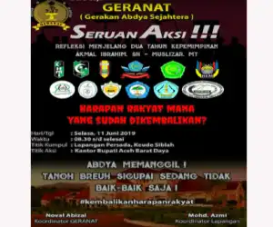 Besok Massa Geranat Akan Geruduk Kantor Bupati Abdya