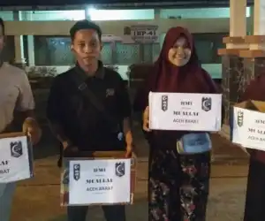 HMI Cabang Meulaboh Galang Dana, Bantu Mualaf