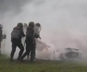 Libatkan Brimob Hingga Tembakan Gas Air Mata Warnai Penangkapan Pembacok Pensiunan TNI