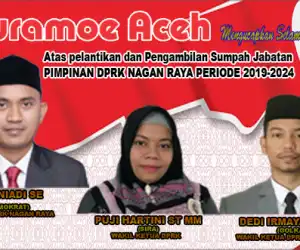 Direncanakan Besok Ketua dan Wakil Ketua DPRK Nagan Raya Definitif Dilantik