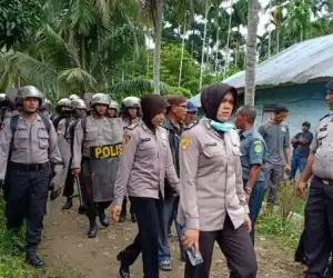 Amankan Eksekusi Tanah, Polres Aceh Utara Kerahkan 104 Personil