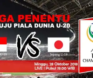 LINK LIVE STREAMING : Indonesia Vs Jepang, Selangkah Lagi Menuju Piala Dunia U-20