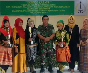 Kodim Nagan Raya Juara Lomba Tari Perjuangan Tingkat Korem 012 TU